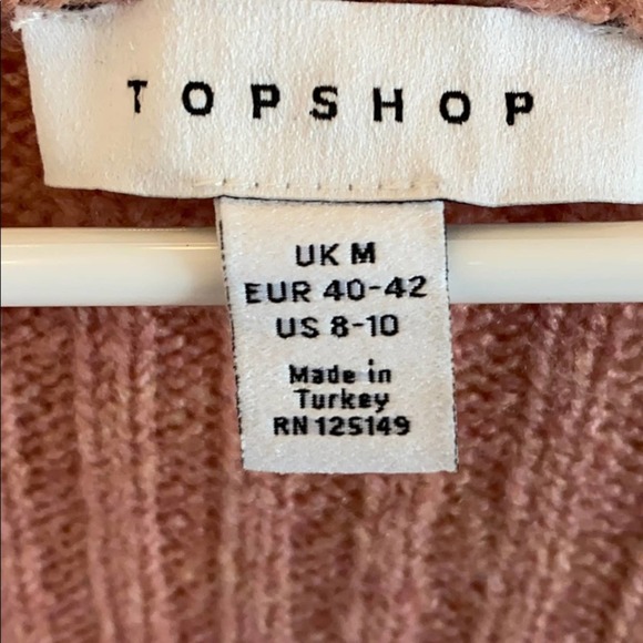 NWOT‎ TOPSHOP pink chunky knit cardigan - Picture 2 of 4